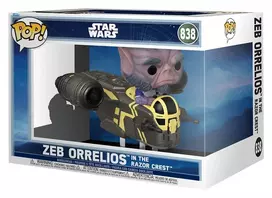 FUNKO POP! Vinilinė figūrėlė: Žvaigždžių karai - Zeb Orrelios In The Razor Crest, 9 cm