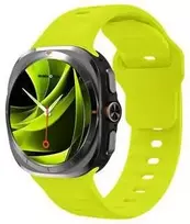 Mobile Origin Easy Strap silikoninis dirželis Galaxy Watch Ultra 47 mm, fluorescencinės geltonos spalvos