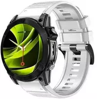 Mobile Origin Lengvai keičiamas QuickFit dirželis, skirtas Garmin ES2, 26 mm, baltas