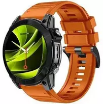 Mobile Origin Lengvai keičiamas greito tvirtinimo dirželis, skirtas Garmin ES2, 26 mm, oranžinis