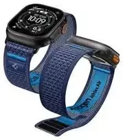 Spigen Athlex Air 2 aktyvus dirželis, tamsiai mėlynas - Apple Watch 49mm/46mm/45mm/44mm