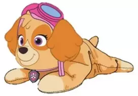 Spin Master Paw Patrol pliušinis žaislas ginklui ir antkakliui 20 cm - Skye