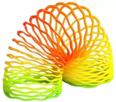 Dėlionė Spalvota spyruoklė vaivorykštė 12 cm (banguota)