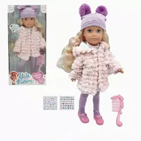 Malplay 40 cm lėlė „Vale Fashion“ su aksesuarais – stilinga žaislinė lėlė mergaitėms