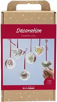 „Creativ DIY“ dekoracijų rinkinys – 1 kalėdinių žaisliukų ir širdelių rinkinys