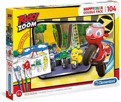 Dėlionė Clementoni Ricky Zoom + spalvinimas 104 det. 25706