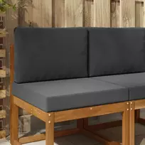 Lauko sofa pagalvėlė 2 pcs Antracitas Poliesteris
