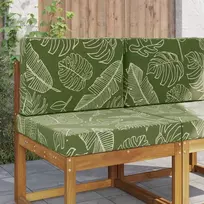 Lauko sofa pagalvėlė 2 pcs Lapų dizainas Poliesteris