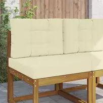 Lauko sofa pagalvėlė 2 pcs Kreminė Poliesteris