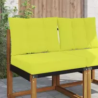 Lauko sofa pagalvėlė 2 pcs Žalia Poliesteris