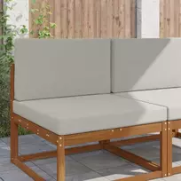 Lauko sofa pagalvėlė 2 pcs Pilka Poliesteris