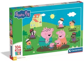 Dėlionė Clementoni CLE puzzle 104 maxi SuperKolor Peppa Pig 25017