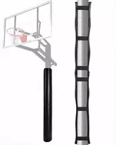 Krepšinio stulpo apsauga, patvari apvyniojama vandeniui atspari apsauginė danga, 1800 mm aukščio apvaliems ir kvadratiniams stulpams, visoms oro sąlygoms skirta sporto salės stulpo apsauga