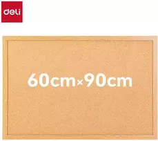 Kamštinė lenta DELI 60x90cm su mediniu rėmu