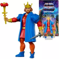 Mattel Origins He-Man Visatos meistrų kilmė Karalius Randoras Lankstoma figūrėlė Skeptras Kardas MOTU