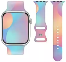 Telcon SILICONE STRAP APPLE WATCH 38/40/41 MM (97+110) RAINBOW