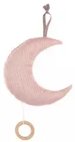 Pink Little Dutch Mėnulio formos muzikinė dėžutė ´Pure Rožinė´