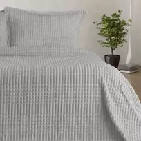 Lovatiesė BATTANIYE GRI, 220x240 cm (pilka) (su pagalvių užvalkaliukais)