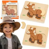 Viga Toys VIGA medinė dėlionė – Mano draugas arklys