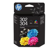 Set ink 302/304 B82L1AE black + Tri-Color