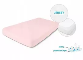 Multitex Neperšlampamas JERSEY paklodė 70x140 [TB0242_10] rausva