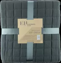 Lovos užtiesalas ELDORADO HOME, t. pilkos sp., 220 x 240 cm, 100% poliesterio