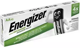 Energizer AA įkraunamos baterijos 2000mAh Power Plus, 10 vnt.