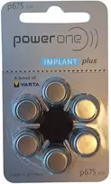 Varta Power One 675 implantų klausos baterijos kochleariniam aparatui 6 vnt