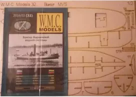 Wmc Models WMC MVS buksyras 1:100 faneros lazeriu pjaustytas karkasas
