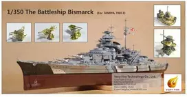 Very Fire Bismarck mūšinis laivas Tamiya detalizavimo rinkinys 1/350