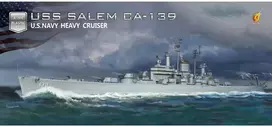 Very Fire Hobby USS Salem CA-139 deluxe laivo modelis 1/700 Very Fire rinkinys