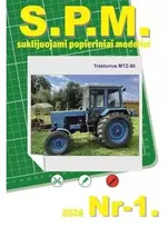 Wmc Models SPM popierinis MTZ-80 traktoriaus modelis 1:32, pagamintas Lietuvoje