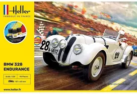Heller BMW 328 Endurance plastikinis modelis 1/24 dovanų rinkinys