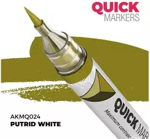 AK Interactive QUICK markeris Putrid Baltas miniatiūrų dažymui