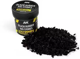 Ak Interactive AK juodi guminiai akmenys dioramoms 100 ml