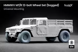 1/35 HMMWV MT/R 12-bolt nuleisti ratai ICM/Academy/Revell