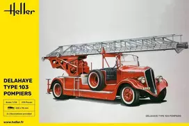 Heller Delahaye Type 103 gaisrinė mašina 1/24 surenkamas modelis
