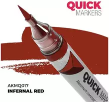 AK Interactive QUICK MARKER Infernal Raudona žymeklis miniatiūrų dažymui