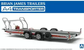 Aoshima Brian James A4 autovežis priekaba, 1/24 plastikinis modelis