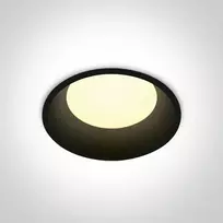 Bikuvalt 9W LED įleidžiamas šviestuvas, juodas, 3000K, 10109D/B/W