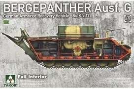 Takom Bergepanther Ausf. G 1/35 tanko modelis pilnas vidus