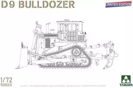 Takom Caterpillar D9 buldozeris 1/72 plastikinis modelis rinkimui