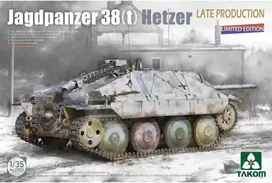 Takom Jagdpanzer 38(t) Hetzer vėlyvas, riboto leidimo 1/35 tanko modelis