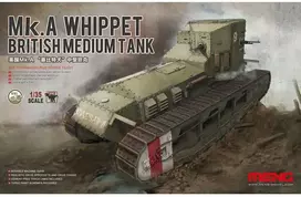 Meng Model Meng britų vidutinis tankas Mk.A Whippet 1/35 plastikinis modelis