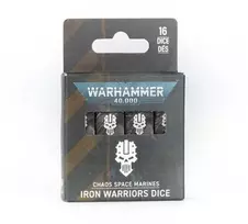 Games Workshop Warhammer 40,000 Iron Warriors kauliukų rinkinys stalo žaidimams (16 vnt.)