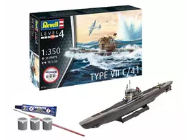 Revell vokiečių povandeninis laivas Type VII C/41 rinkinys 1/350