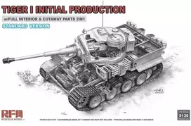 RFM Rye Field 1/35 Tiger I ankstyvas plastikinis tanko modelis su interjeru