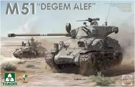 Takom M51 Degem Alef Super Sherman plastikinis tanko rinkinys