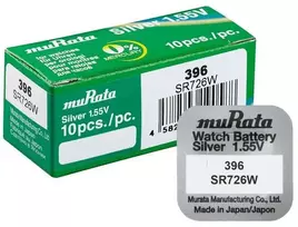 Murata sidabro oksido baterijos 396 SR726W laikrodžiams 10 vnt.