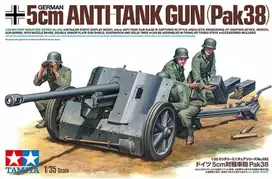 Tamiya vokiečių 5 cm PaK 38 prieštankinis pabūklas 1/35